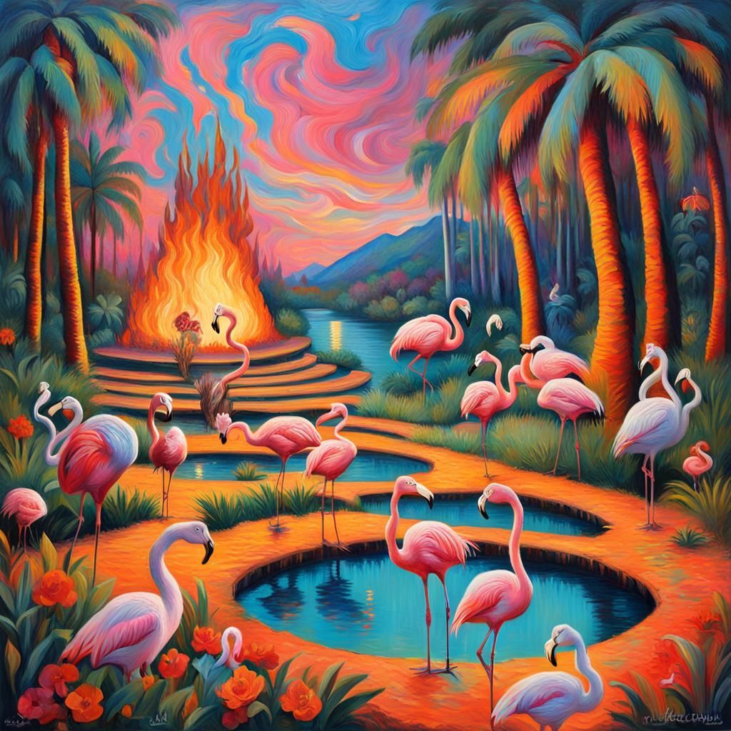 Alice in Wonderland Visits Tahiti, Gauguin Style