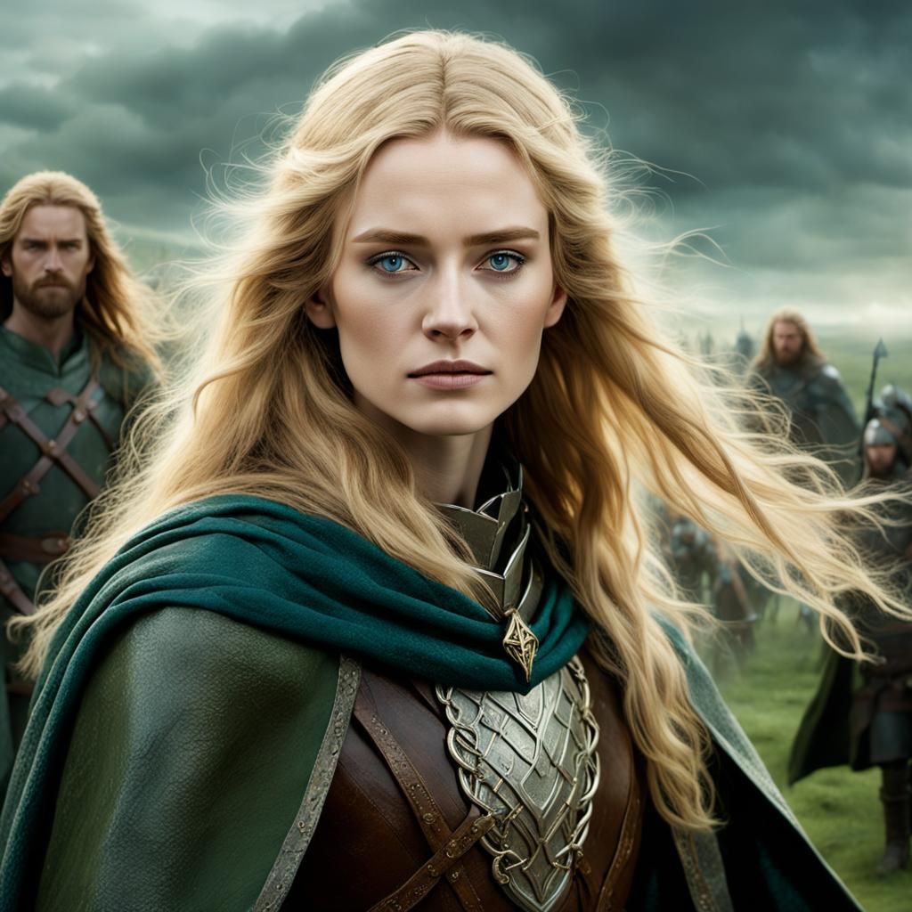 Eowyn of Rohan: Hyperrealistic Digital Portrait