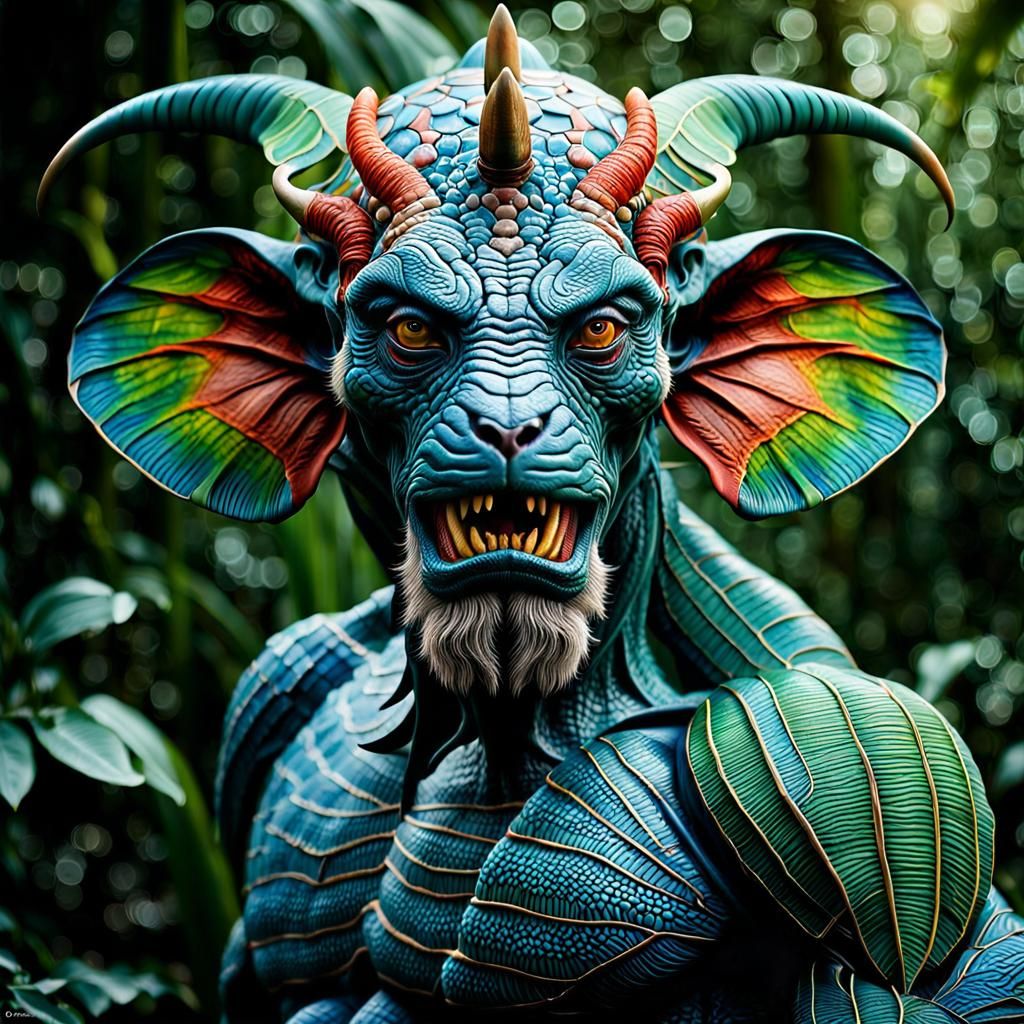 Photorealistic Jungle Creature Portrait