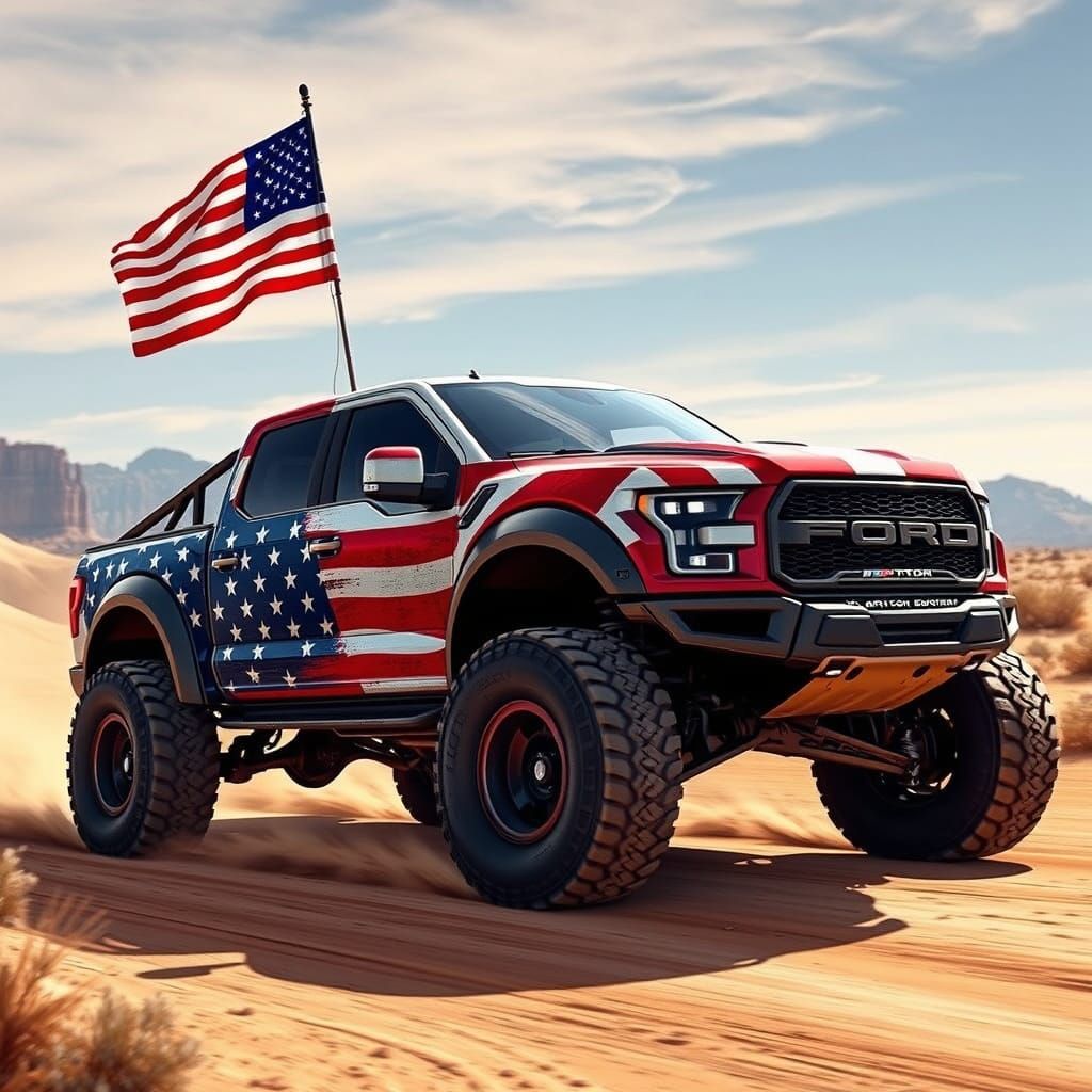 Futuristic American Off-Roader Conquers the Desert