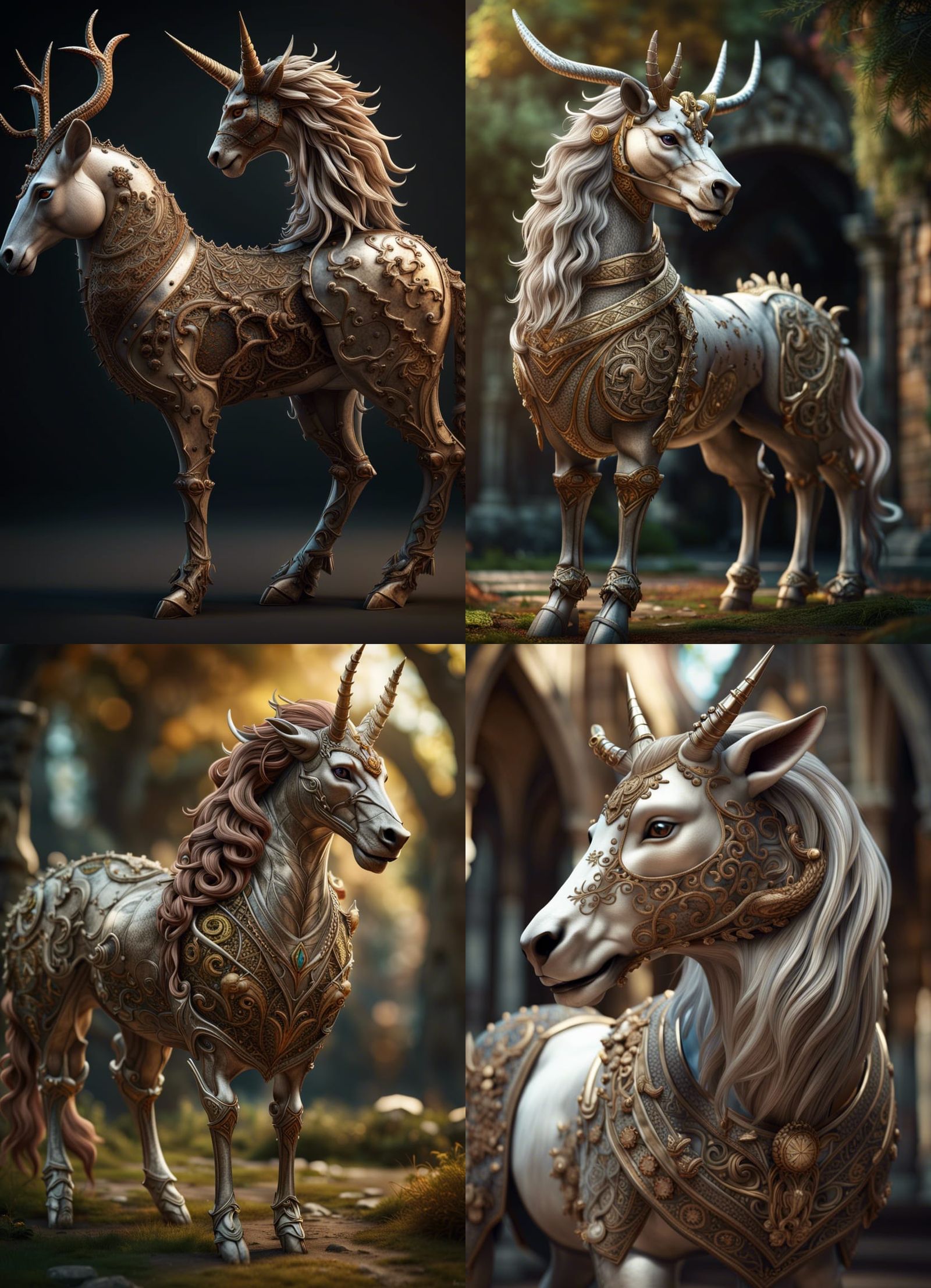 Medieval Unicorn Fantasy Concept Art
