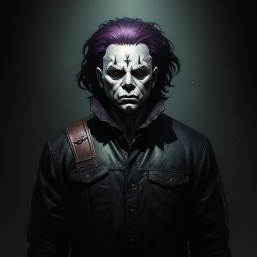 Hyperdetailed Baby Michael Myers in Dark Fantasy