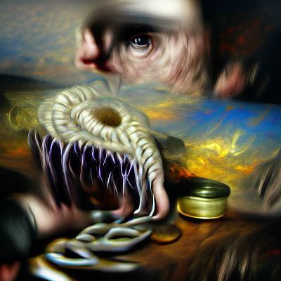 Dunwich Horror: Hyperrealistic Digital Oil Painting