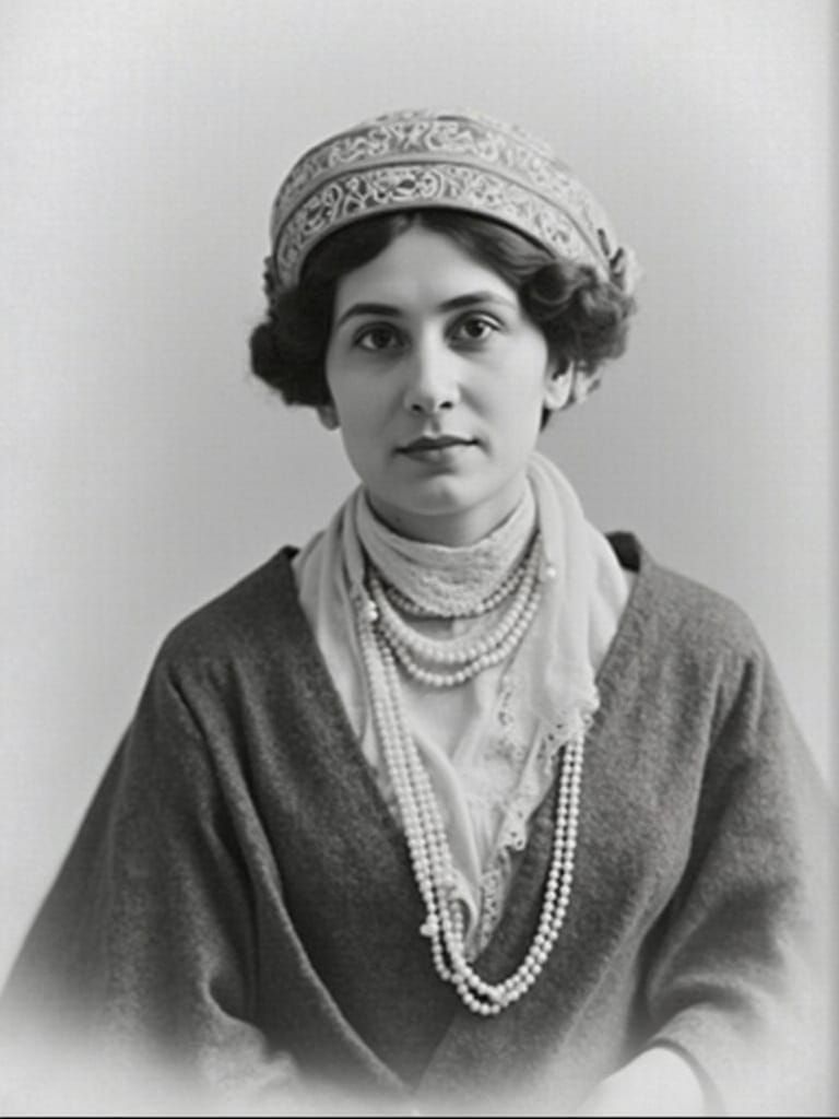 Elegant Turkish Lady Portrait in Warm Light