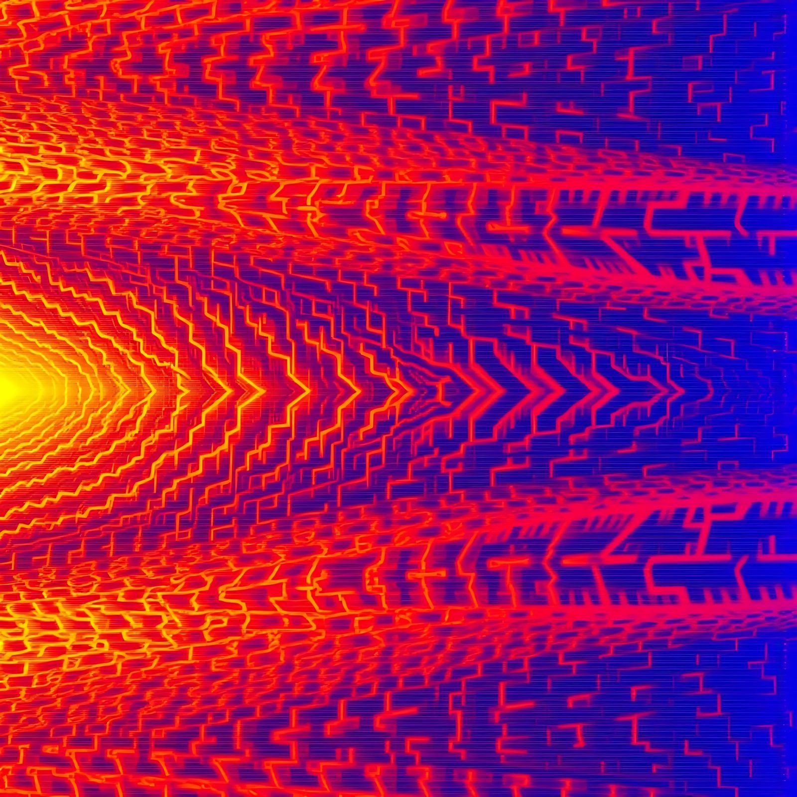 Abstract Evolving Pattern with Visual Interference