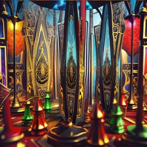 Artistic Tarot Cards in Photorealistic 3D