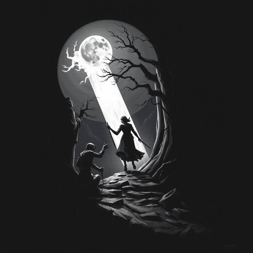 Surreal Abduction Scene: A Moment of Obduction