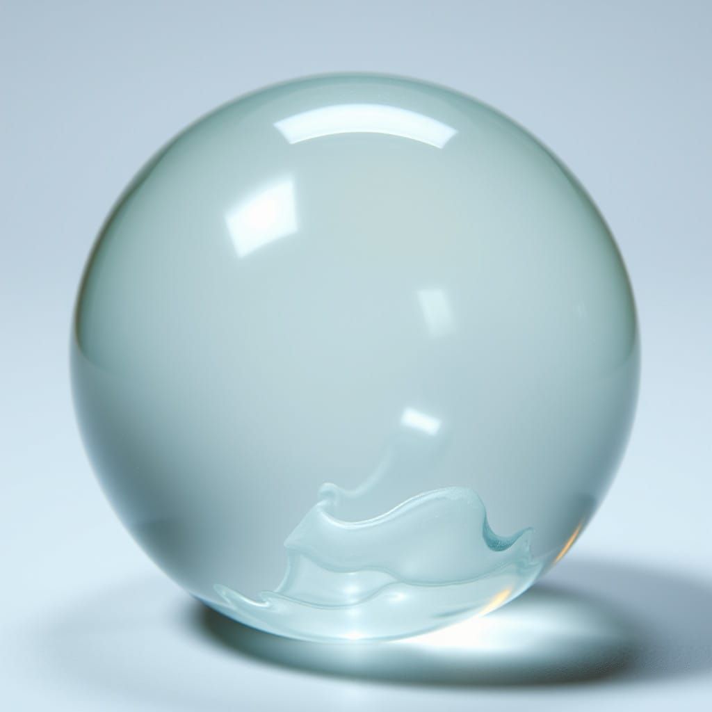 Glass Sphere with Subtle Sheen