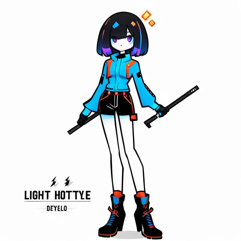 Stylized Female Character in Contemporary Digital Art