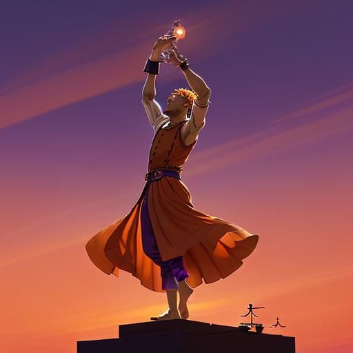 As the sun dipped below the horizon, painting the sky in hues of orange and purple, the clockmaker finished his work. He...