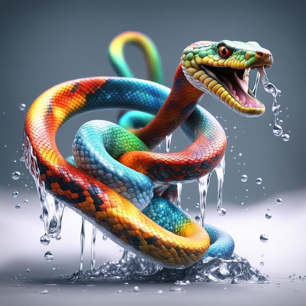 Snake like a design piece? OK, bad prompt