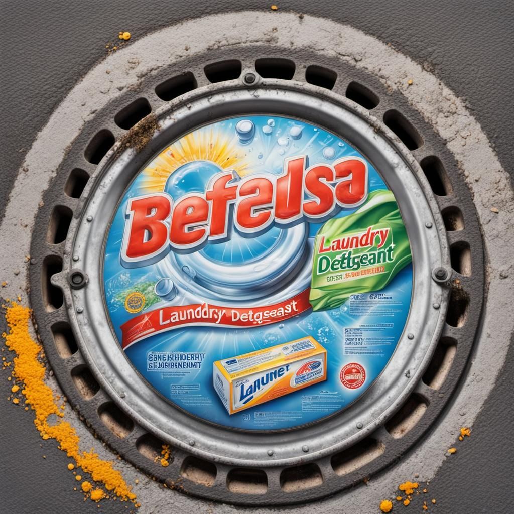 Sewer Manhole Cover Laundry Detergent Advert