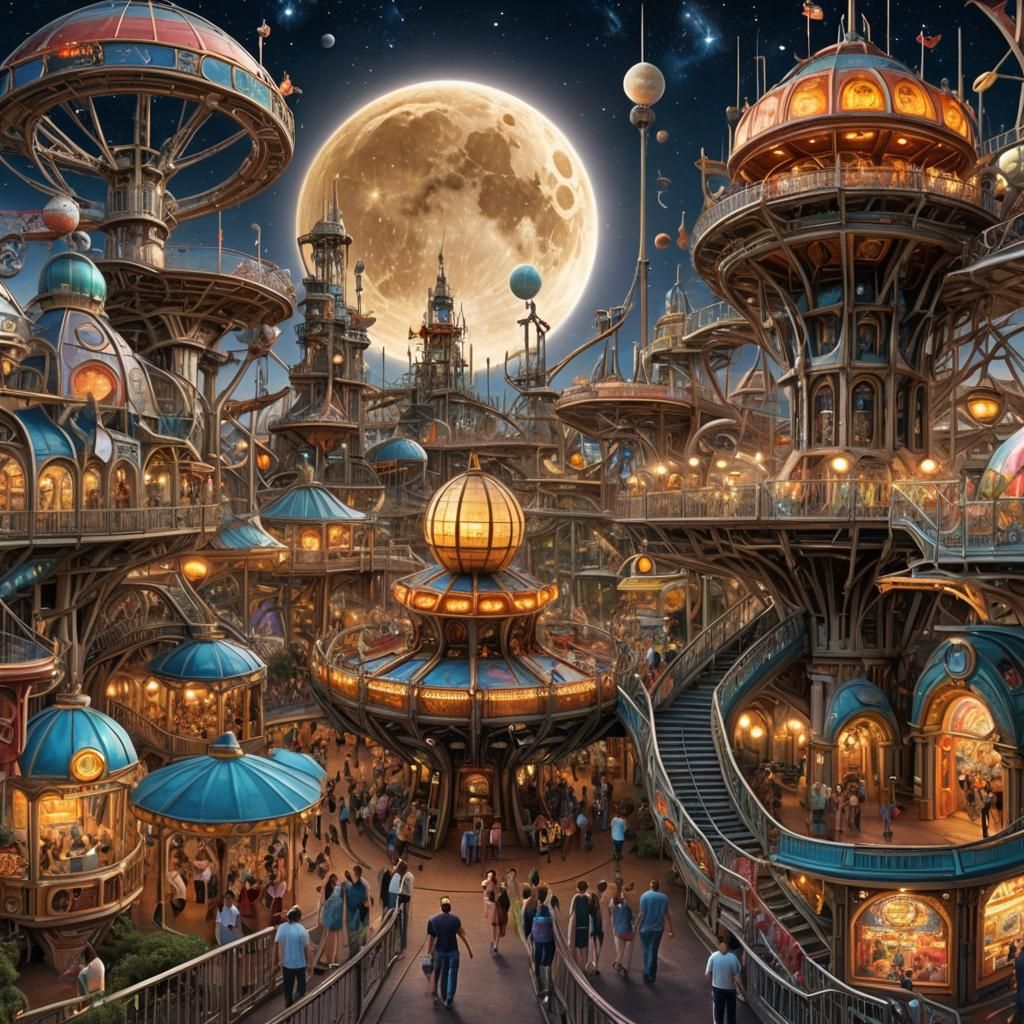 Amusement Park Space Station: A Sci-Fi Fairytale