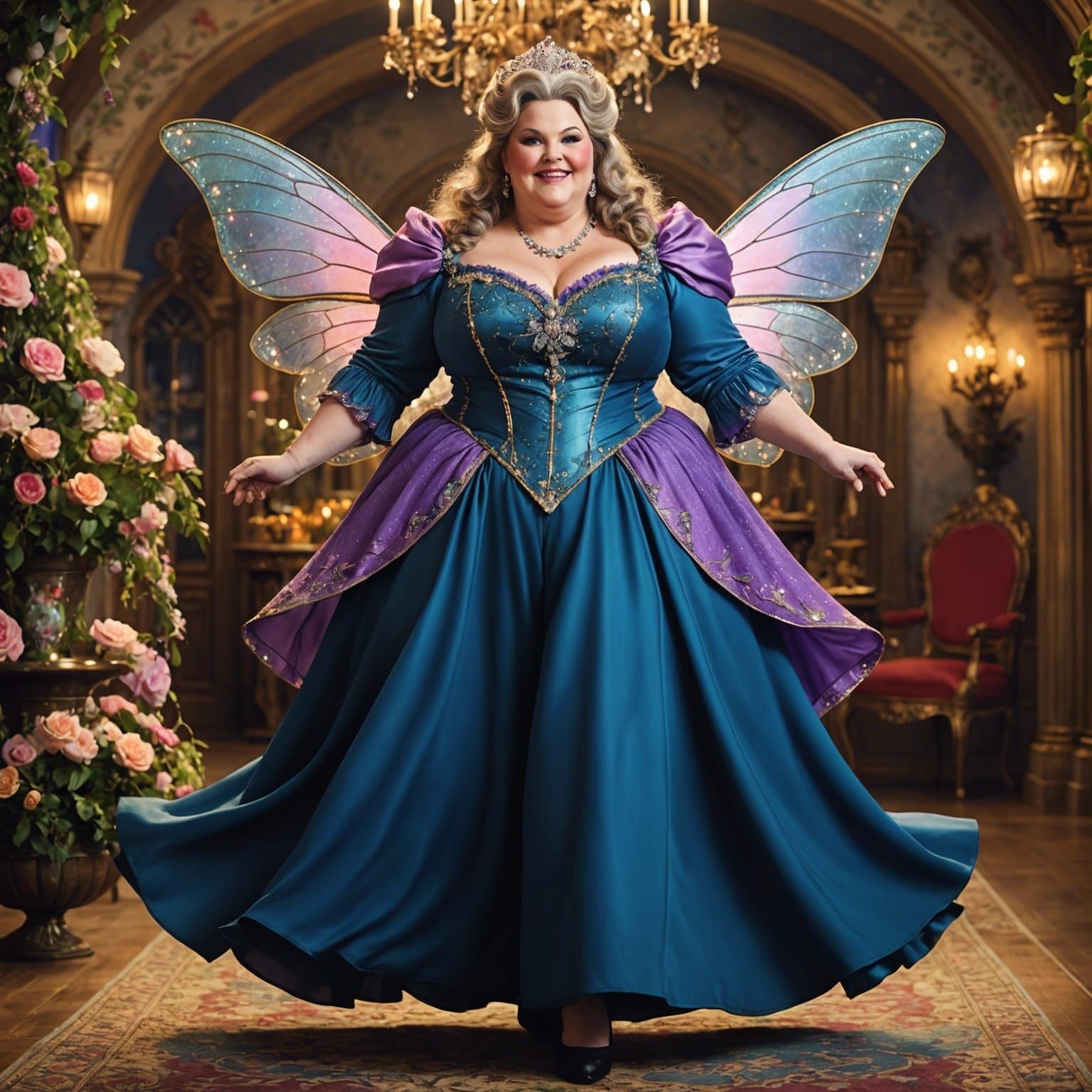 Curvy Fairy Godmother with Elaborate Details