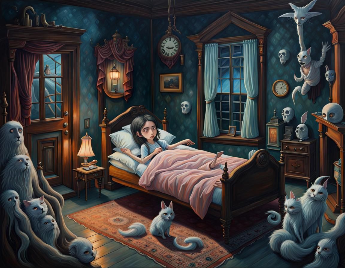 Ethereal Sleepless Night Painting in Salem