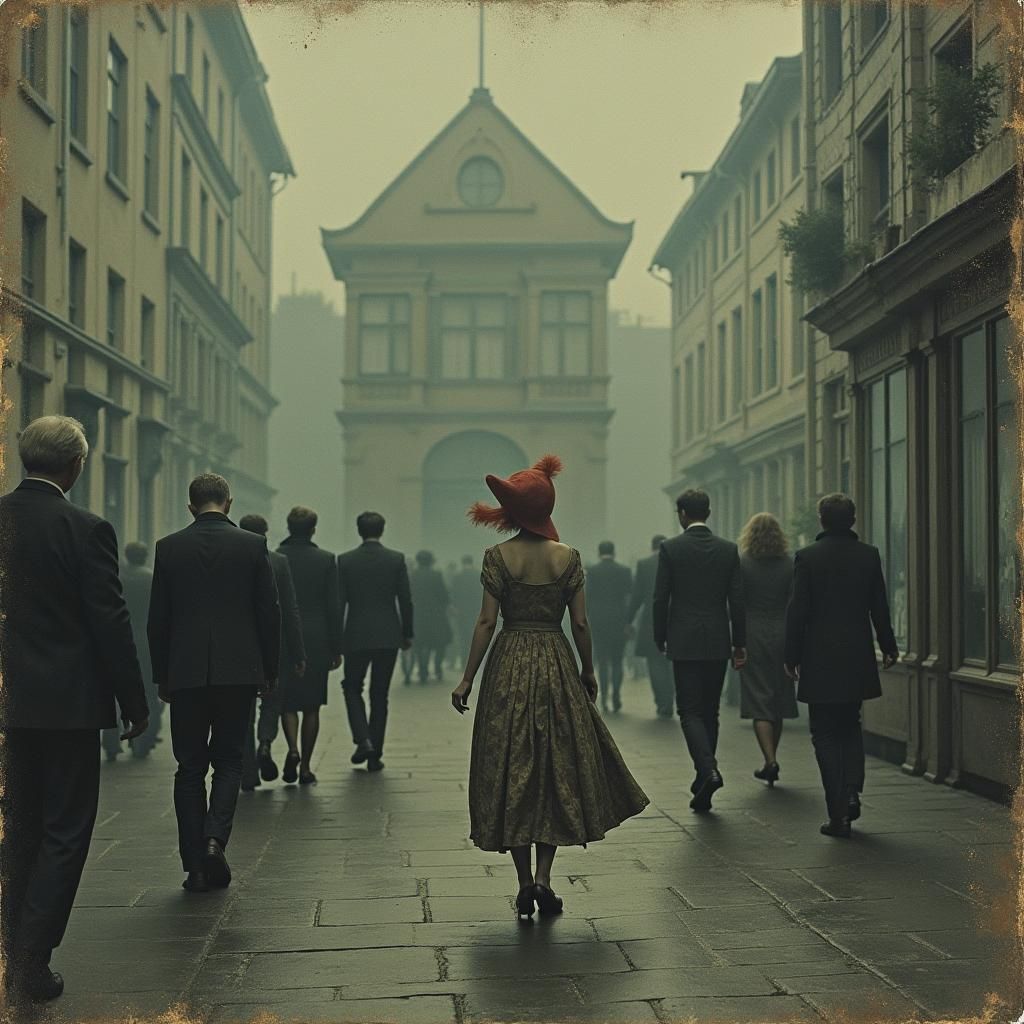 Dreamlike Escape: Evocative Street Scene