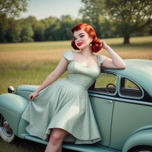 Ariel Winter as a ww2 pinup model Professional photography, bokeh, natural lighting, canon lens, shot on dslr 64 megapix...