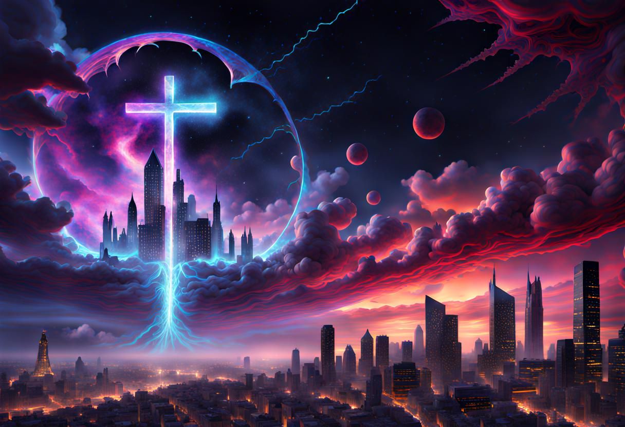 cross dimensional breach of an eldritch fractal horror in th...