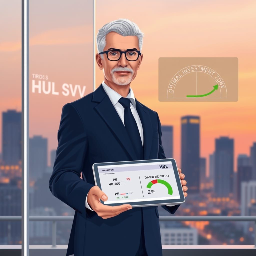 Confident Investor Exudes Expertise in Thriving Cityscape