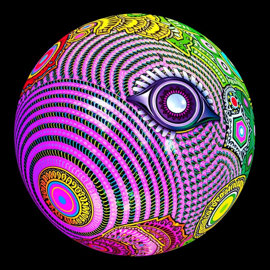 Glowing Emblem in a Darkened Background