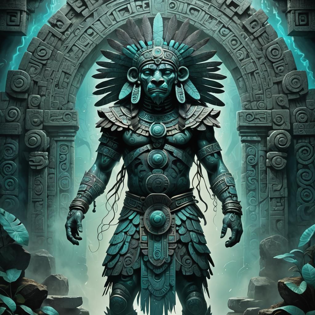 Xolotl: Mesoamerican God in Digital Art