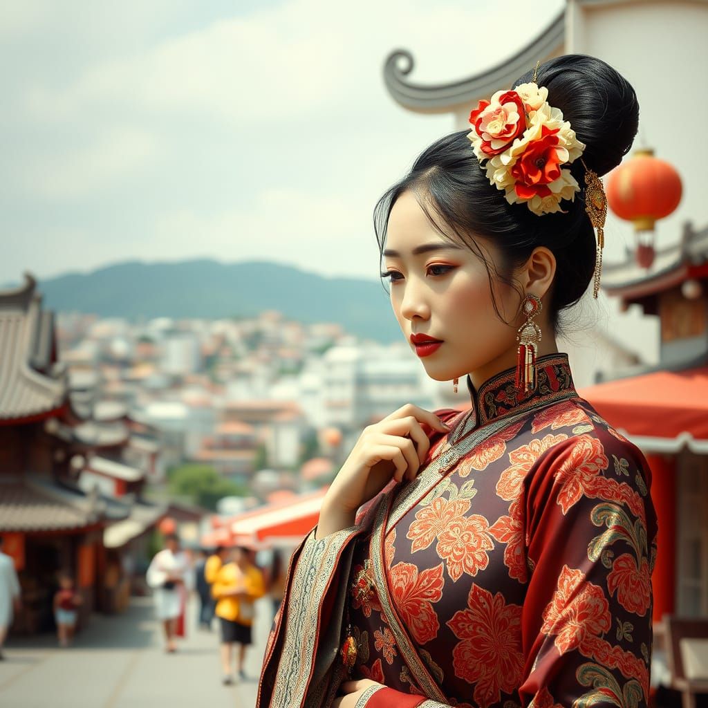 Stereogram Art of Asian Fotomodel in 8K UHD