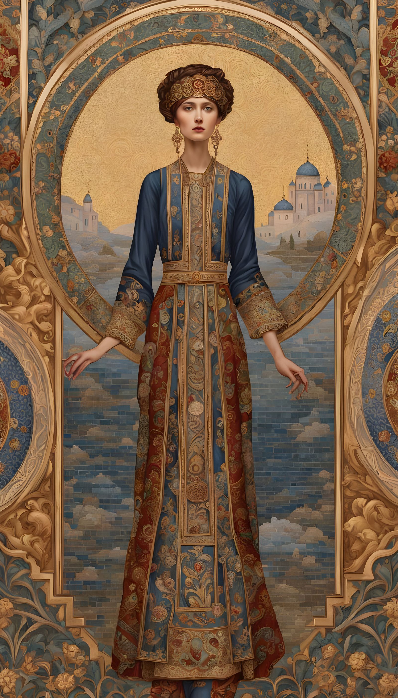 Elegant Women of Diverse Beauty, Inspired by Gustav Klimt's ...