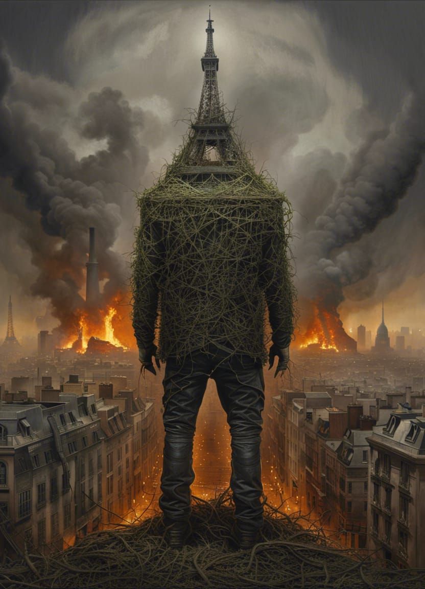 Post-Apocalyptic landmark: Eiffel Tower