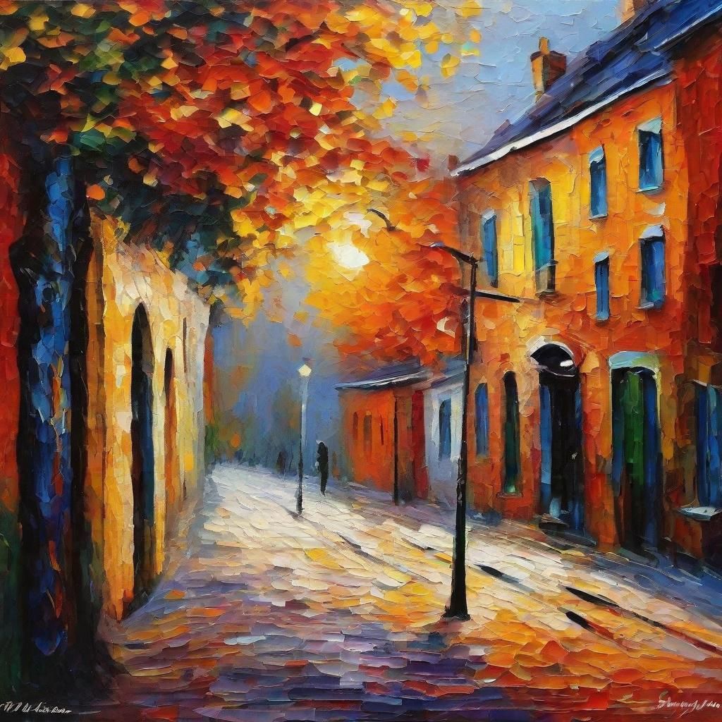 Colorful Travel Scenes in Neo-Impressionist Oil Painting