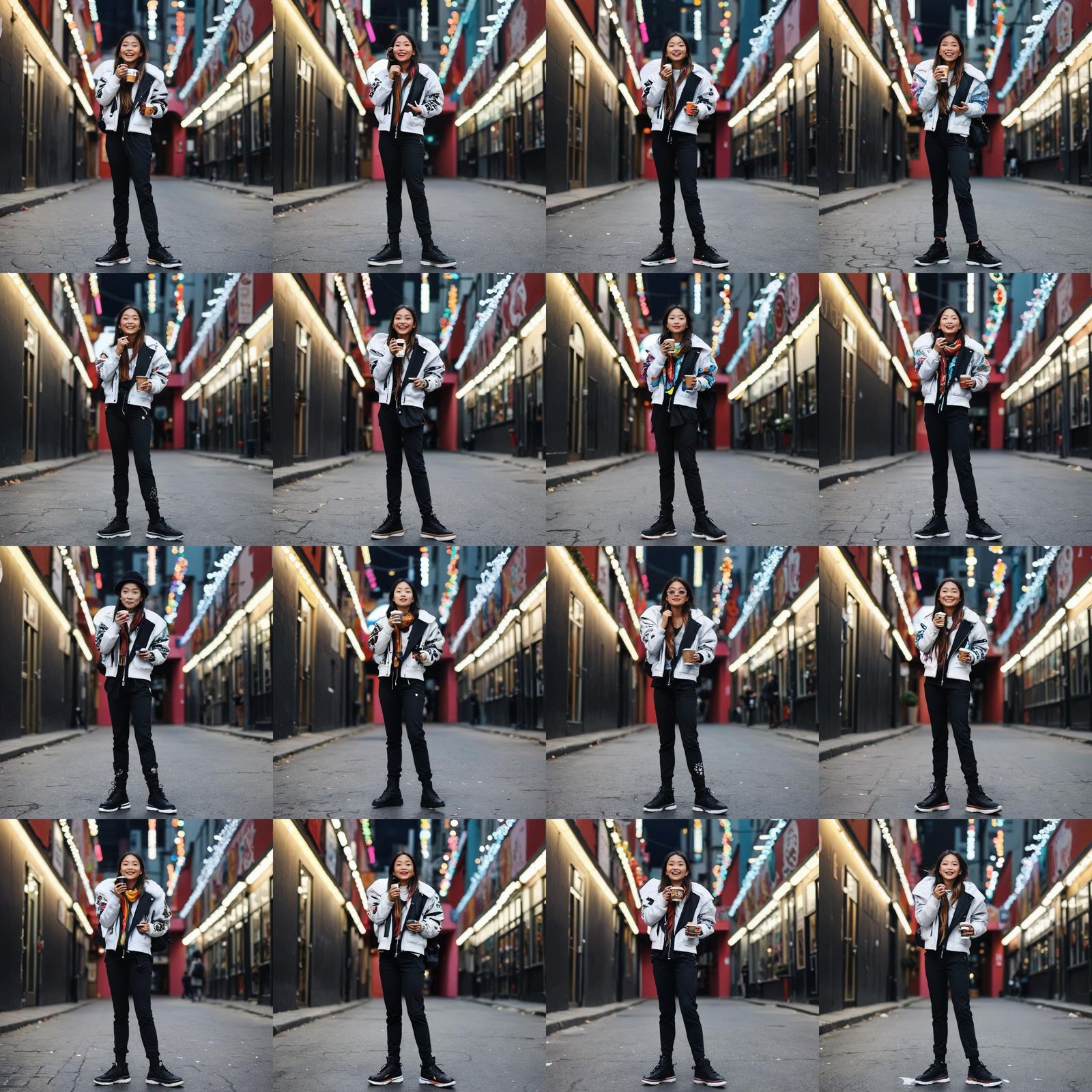 Coffee in a Vibrant Candyland Gouache Style