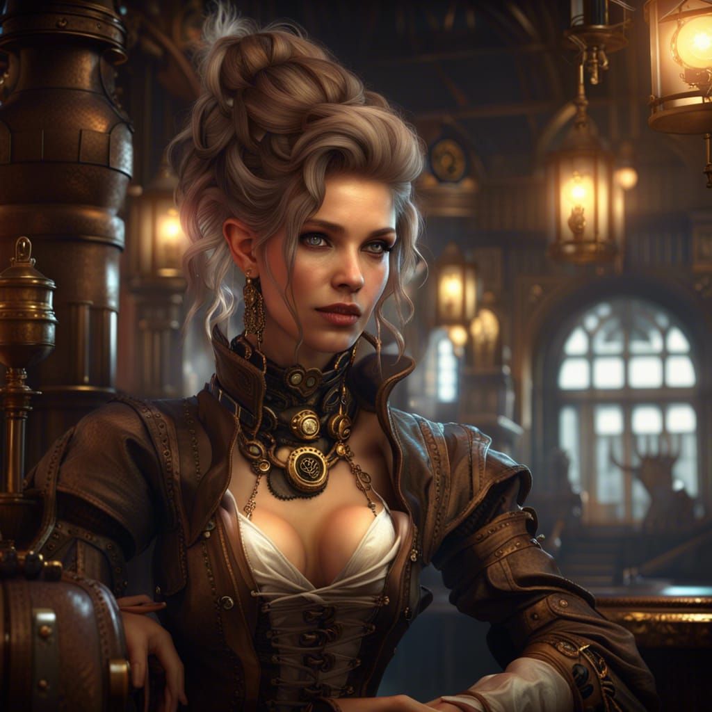 Steampunk-Lady