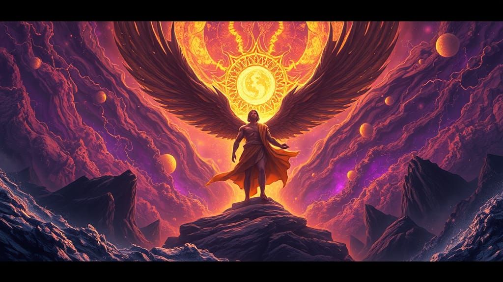 Aeolus Unleashes Tempest in Dark Fantasy Art