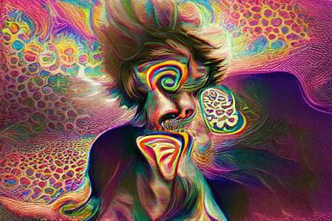 Psychedelic LSD Trip: A Visual Hallucination