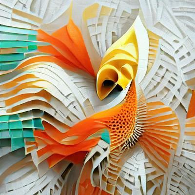 Intricate Origami Paper Sculpture Design