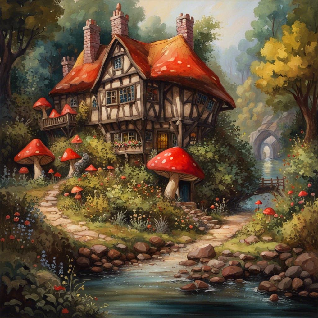 Gothic Fairytale Cottage Restaurant in Sunlight