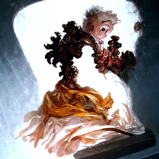 Rococo Cousin It: A Fragonard-Inspired Portrait