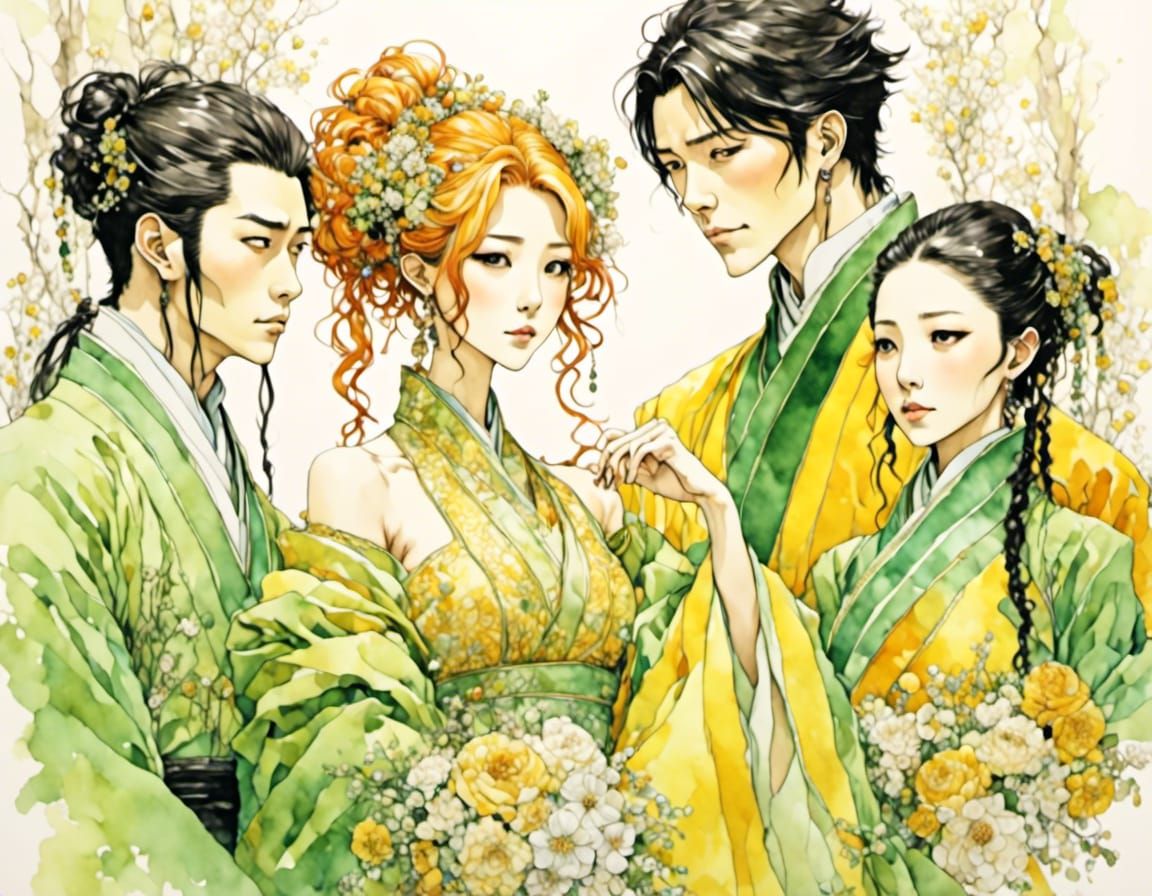 Korean Drama Slice of Life in Animation Style