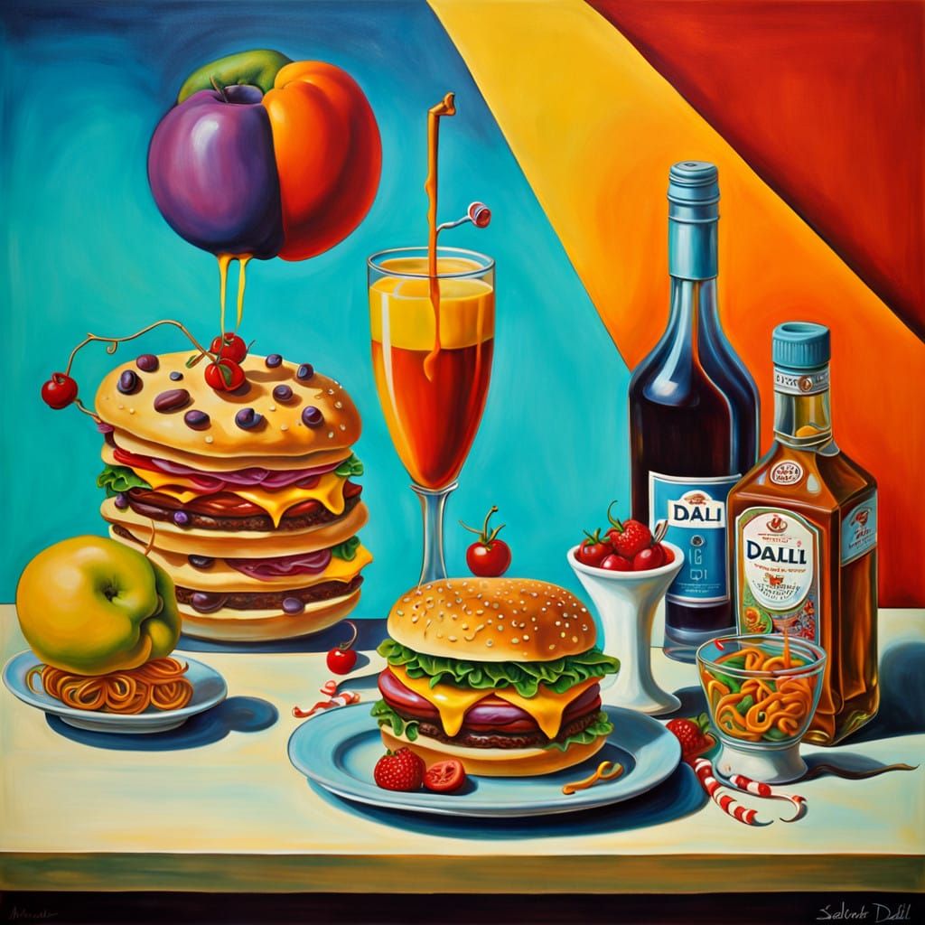 Surreal Still Life in a Dali-Inspired Aesthetic