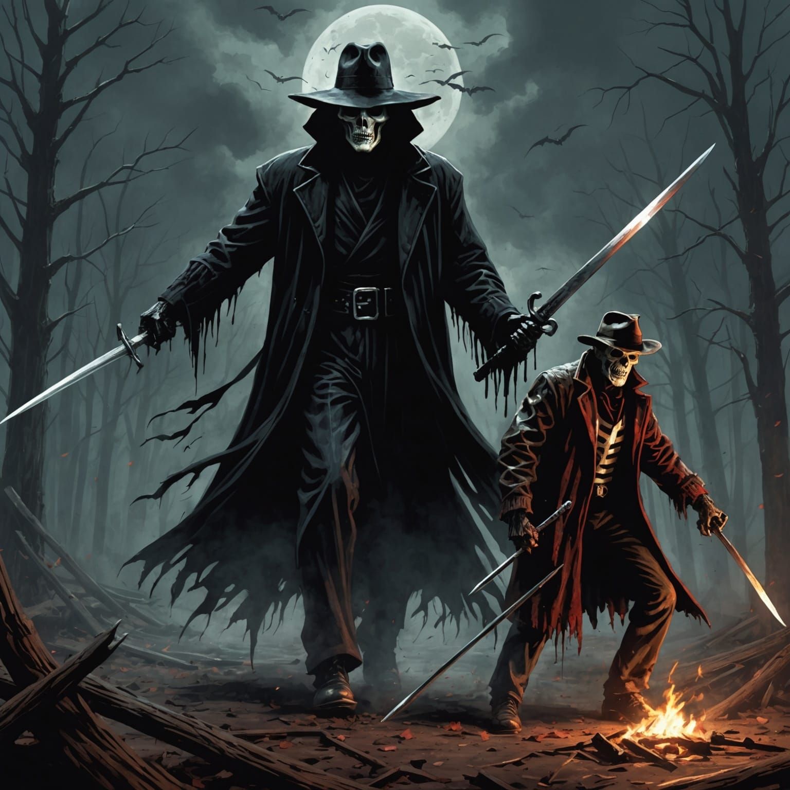 Grim Reaper vs. Freddy Krueger in Sinister Style