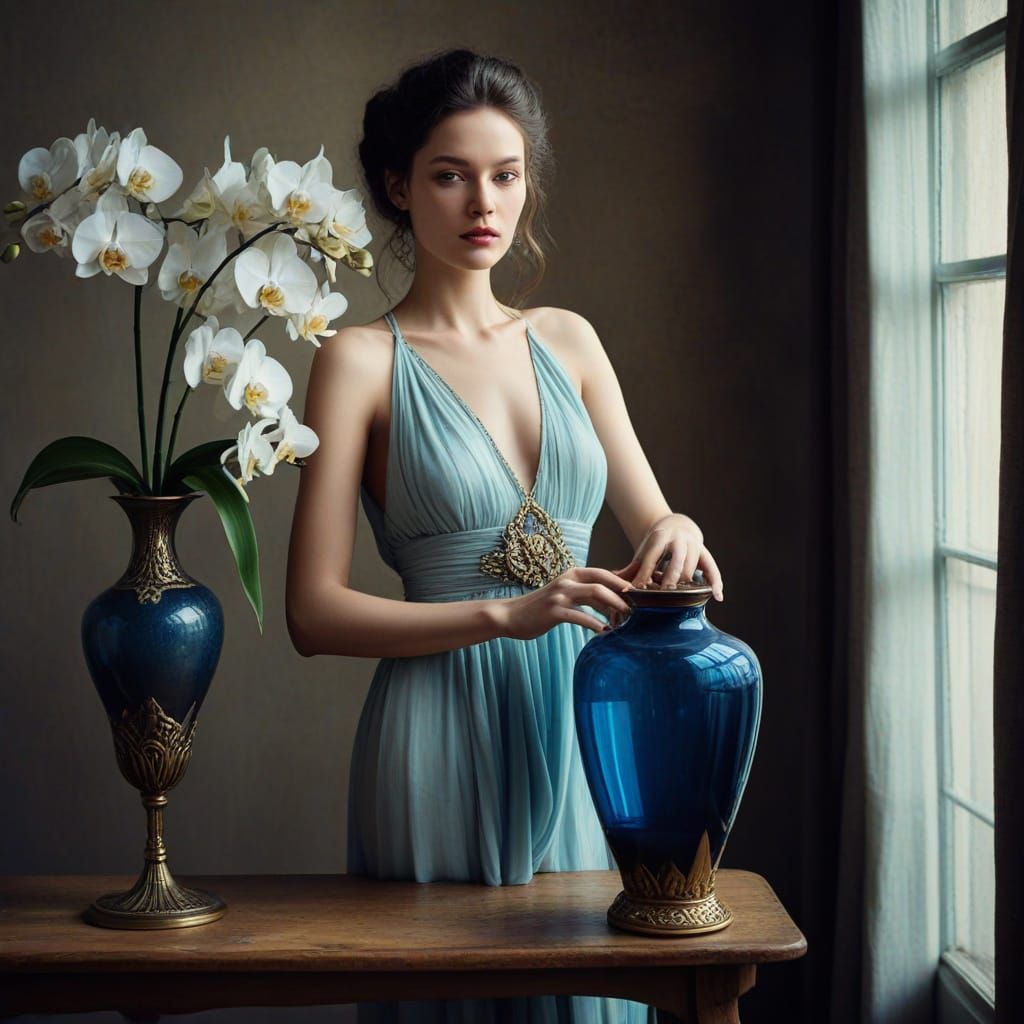 Ethereal Art Nouveau Beauty