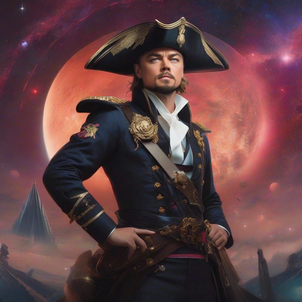 Portrait of Leonardo DiCaprio as Space Pirate from disney mo...