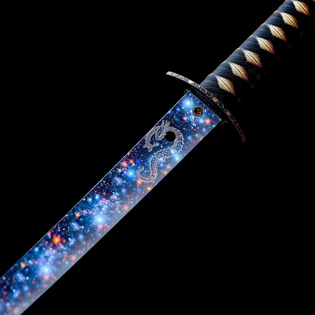 Starlight Katana in Ancient Dragon Carving