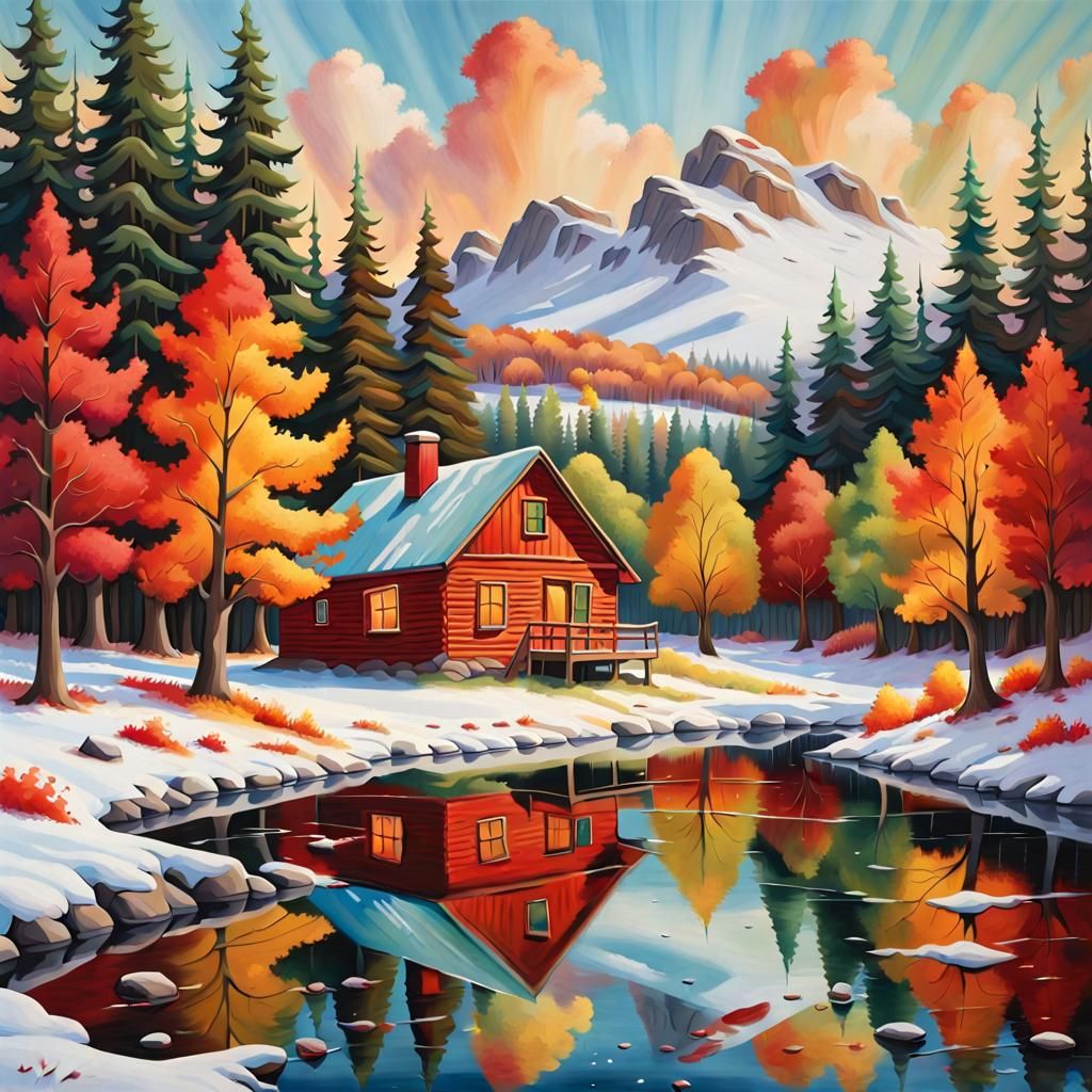 Surreal Autumn God Reveals Winter Landscape
