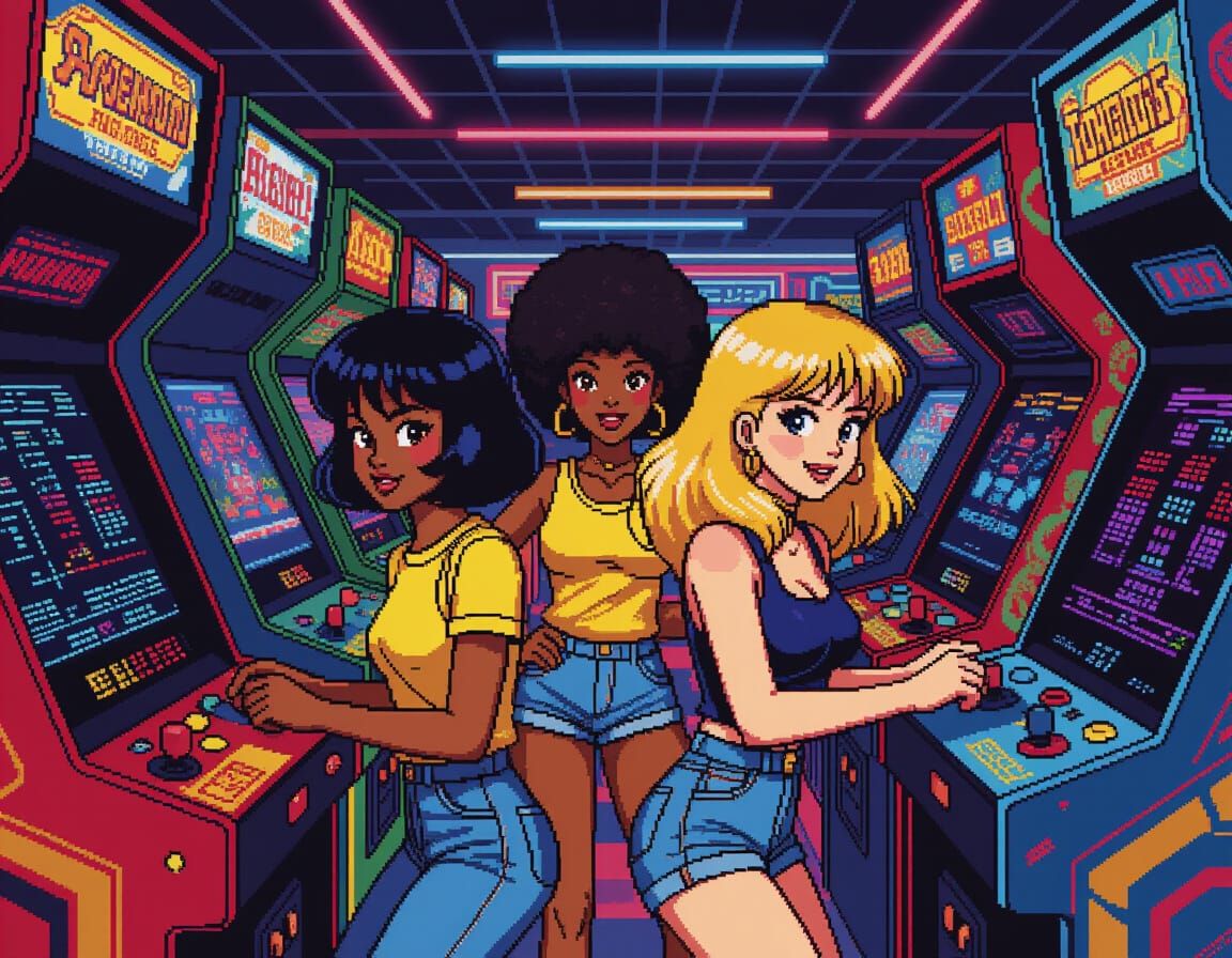 1980s Arcade Fun with Friends