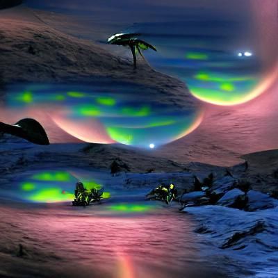 Spectacular Aurora Borealis on Alien Planet