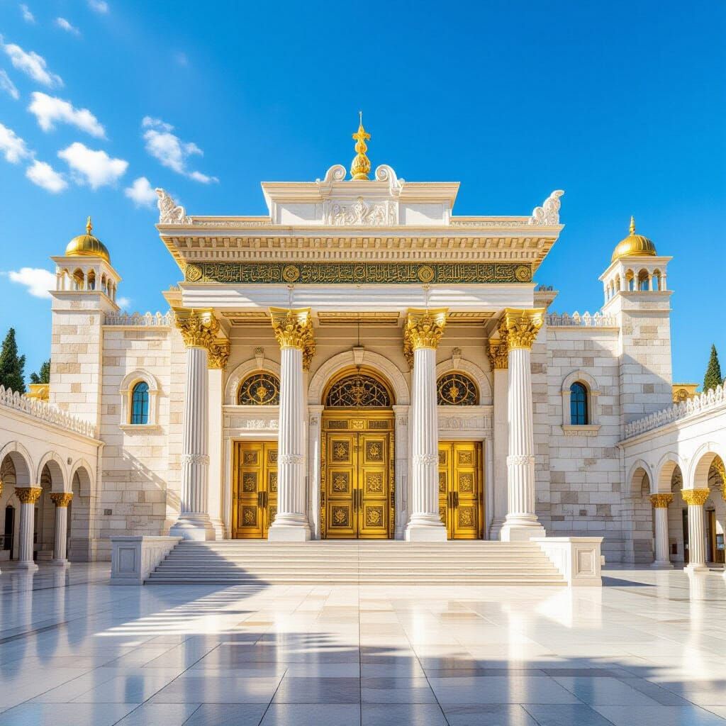 Jerusalem's Second Temple: Grand Herodian Architecture