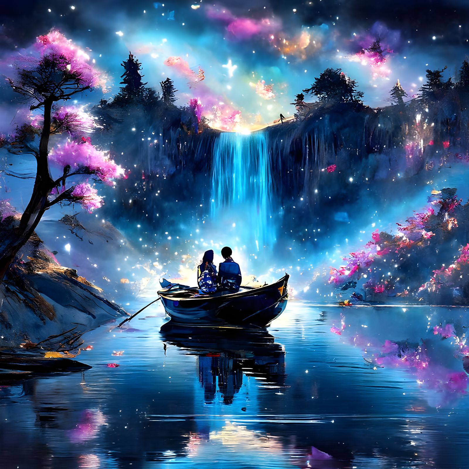 Just us and the flowing time