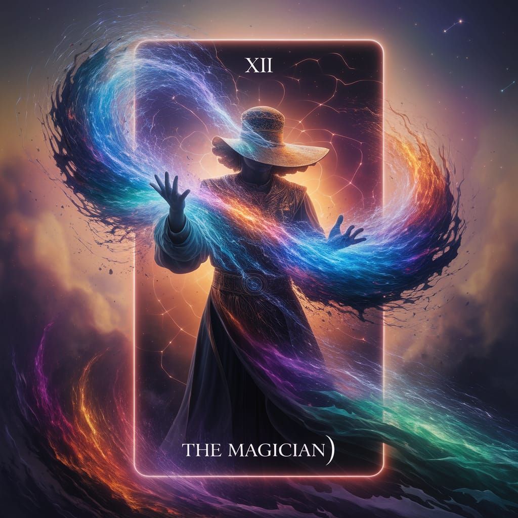 The Magician Tarot Card in Ethereal Fantasy Art