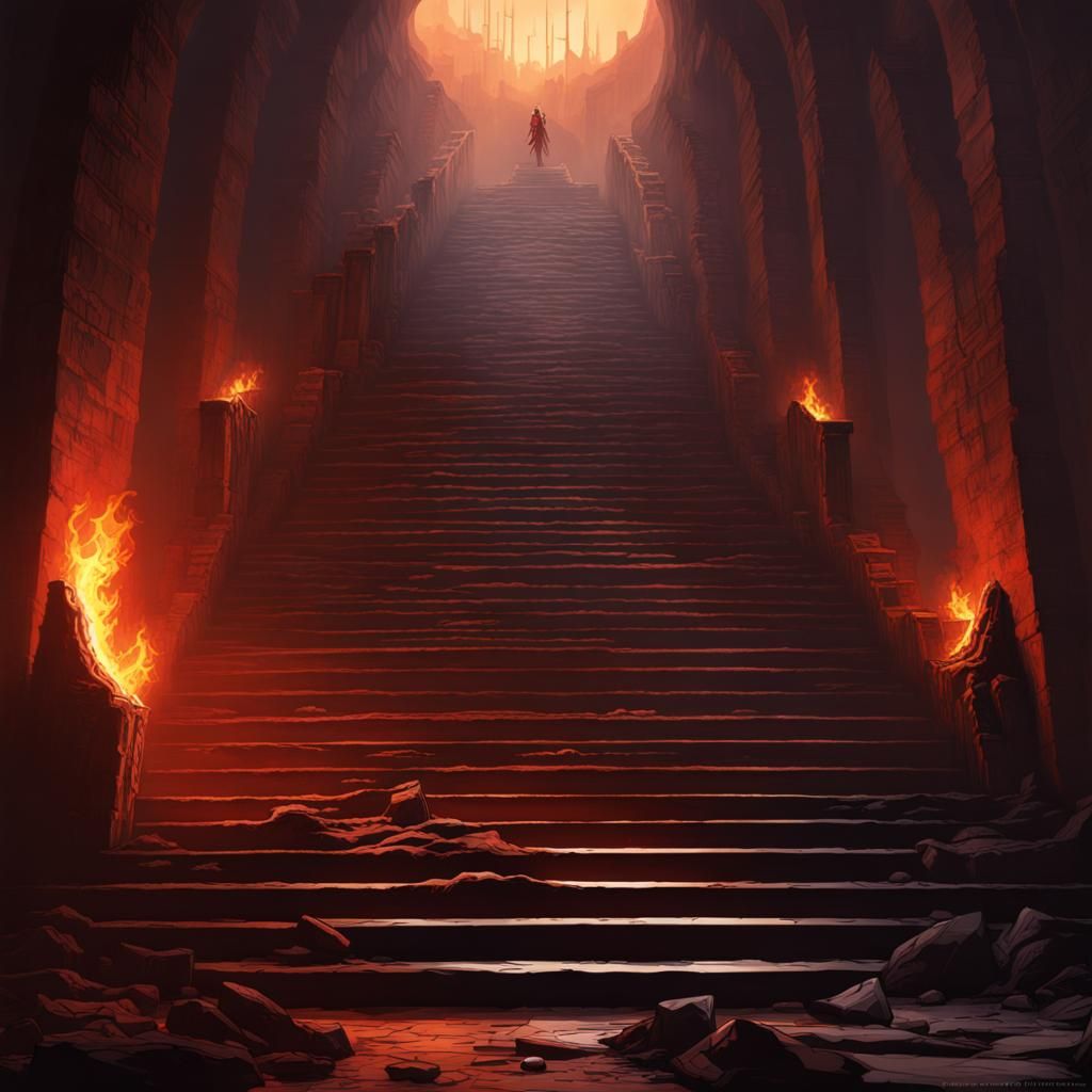Stairway to Hell: Dynamic Lighting Concept Art