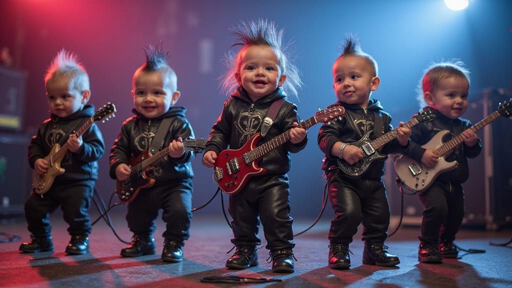 Armored Infants Playing Metalcore Music